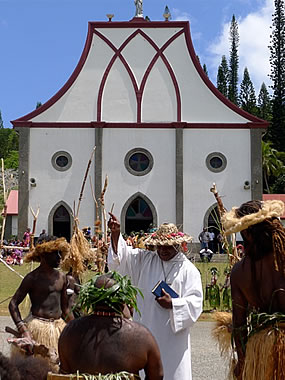 Eglise de Vao, centenaire de la Mission Mariste  l'Ile des Pins